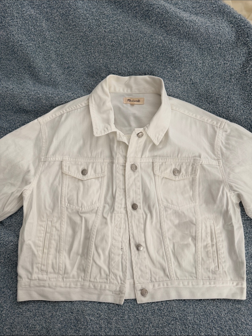 Madewell White Denim Jacket